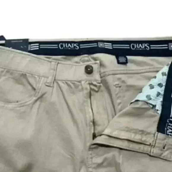 NEW Ralph Lauren Chaps Men's Size‎ 36 Beige Khaki Pants flat front NWT - Picture 6 of 12